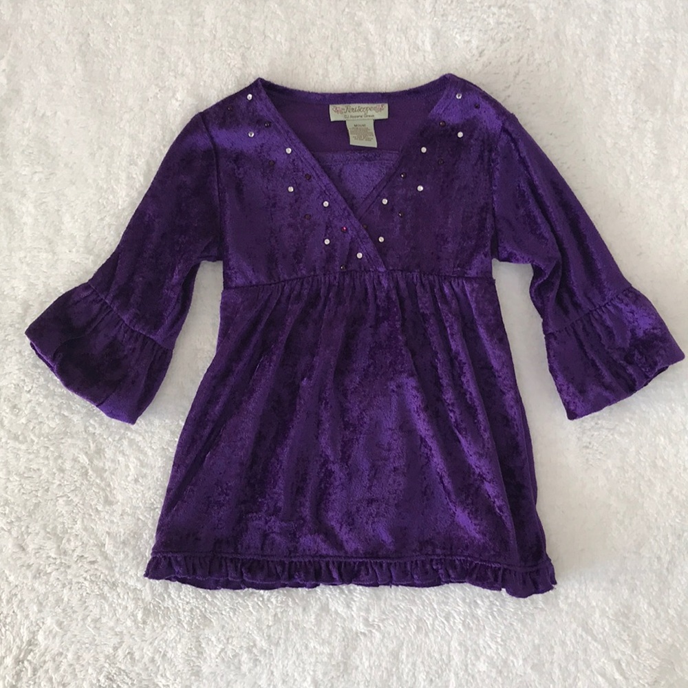 Periscope Purple Top Size (5/6) long sleeve